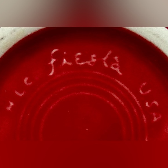 Vintage Fiesta 2 Cup Teapot & Lid Rare Scarlet Red Made In USA HLC Intro 2004 - Picture 10 of 11